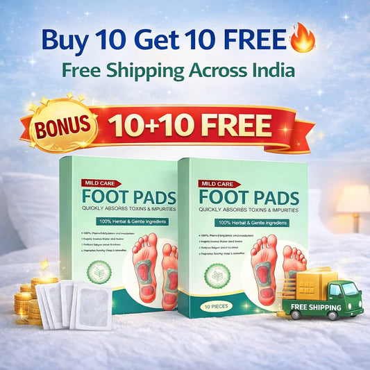 🌿 Premium Detox Foot Pads (Pack of 10) – Buy 1 Get 1 Free
