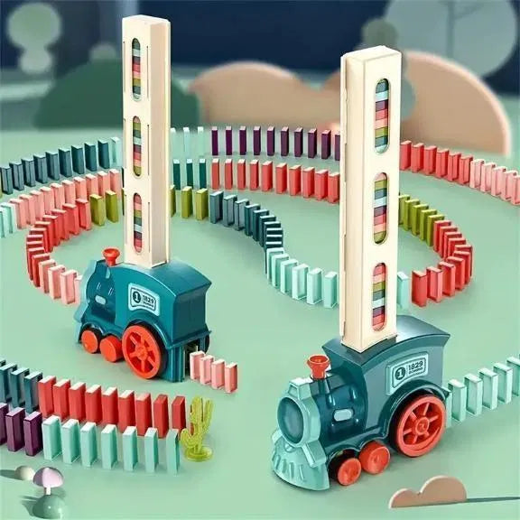 Train Toy Domino Set for Kids – BPA-Free Plastic with Sound Effects