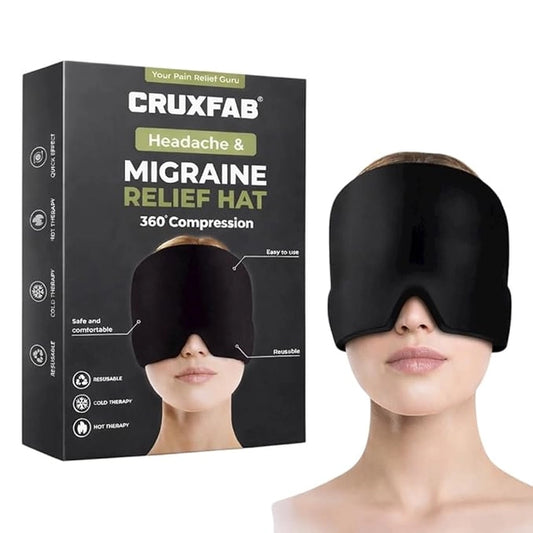 Migraine Relief Cap Headaches, Sinuses, Tension Relief Headache Relief Cap for Men & Women